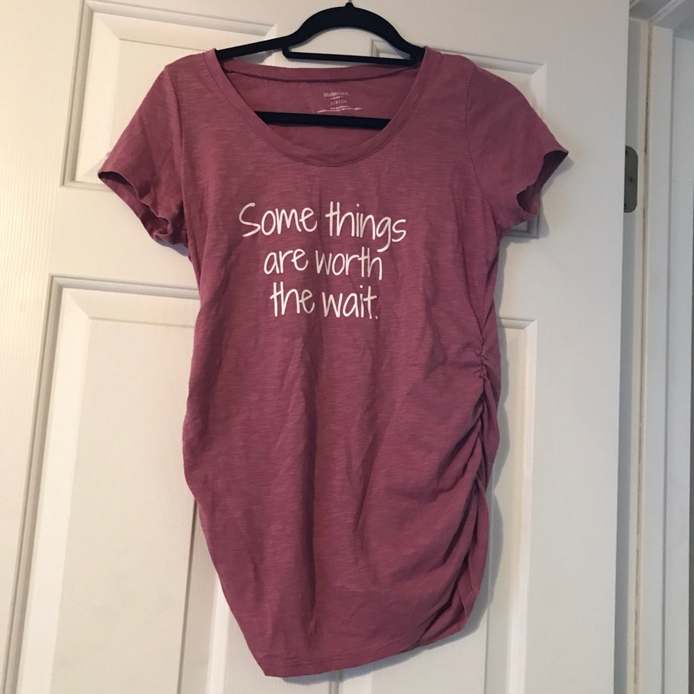 Maternity shirt.